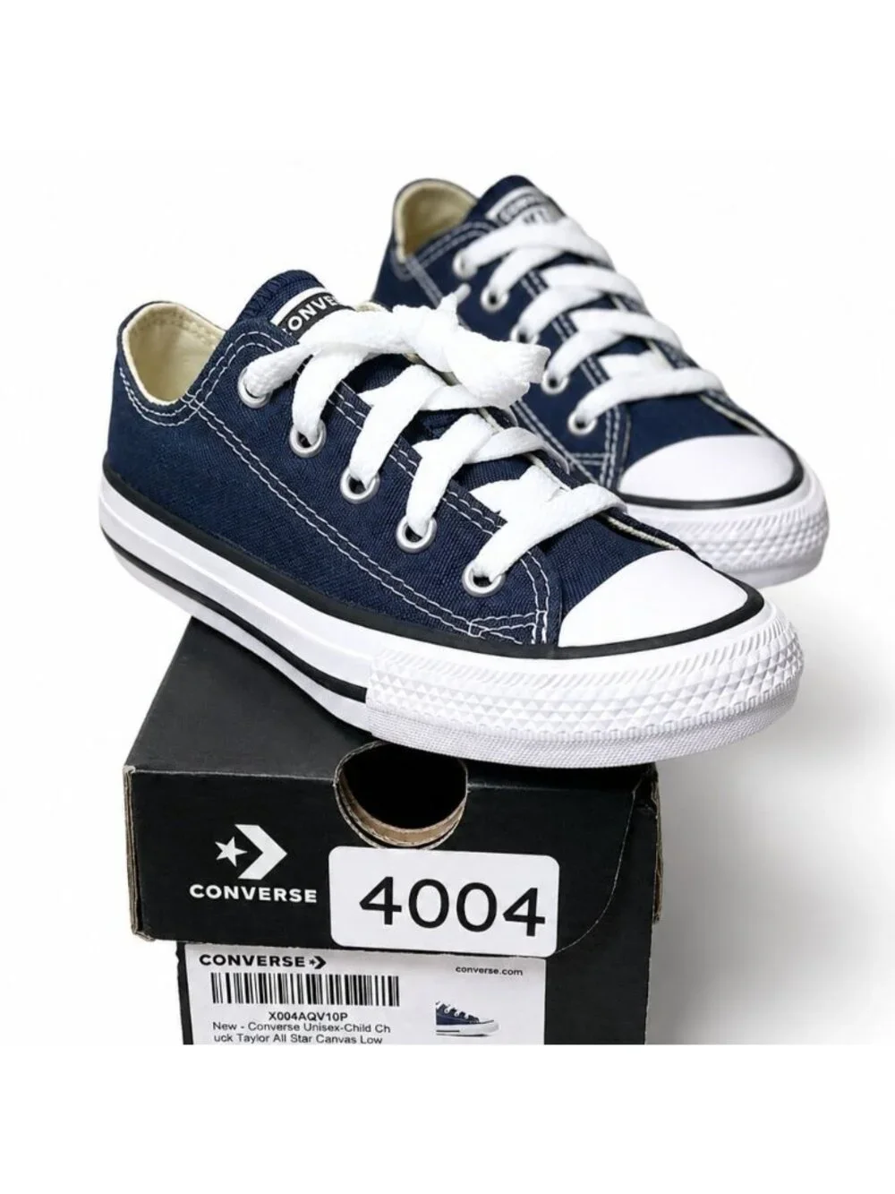 Converse Chuck Taylor All Star Navy Big Kids 3Y Low Top Sneakers X004AQV10P NIB